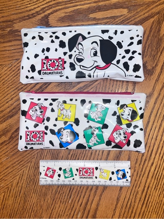 Disney Other - Disney 101 Dalmatians Zipper Pencil Cases With Ruler